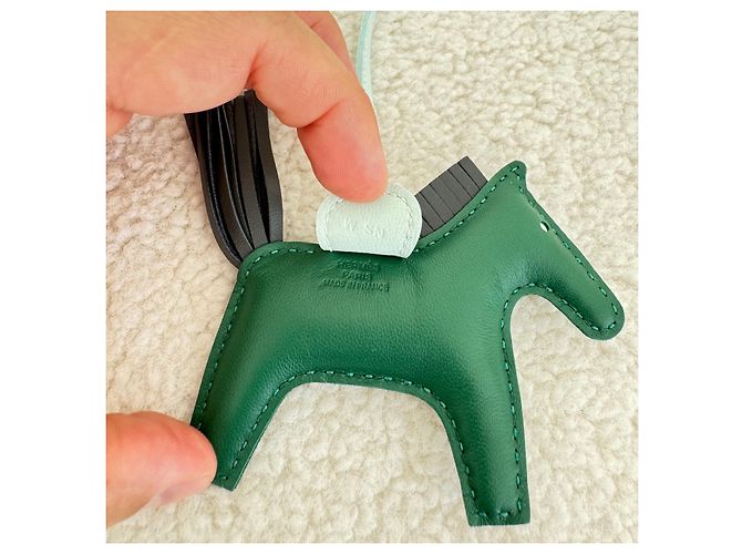 Hermès Charm Rodeo di Hermes Multicolore Verde - vista 3