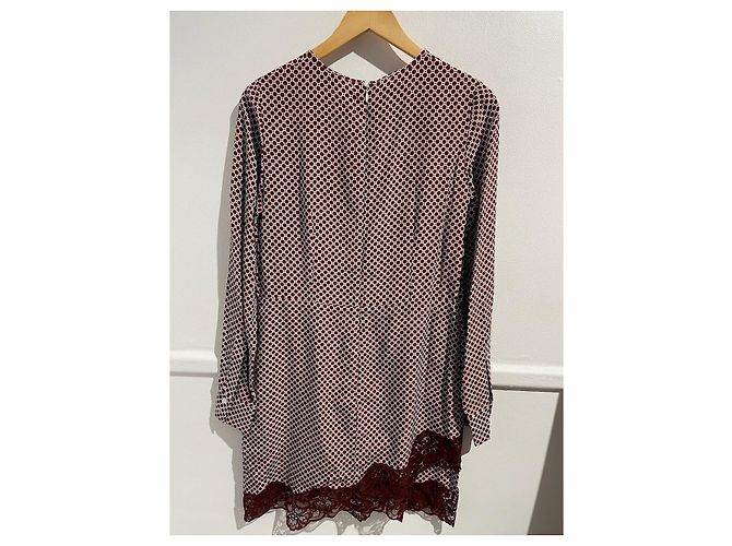 Stella Mc Cartney STELLA MCCARTNEY Kleid T.IT 40 Seide Bordeaux - Ansicht 2