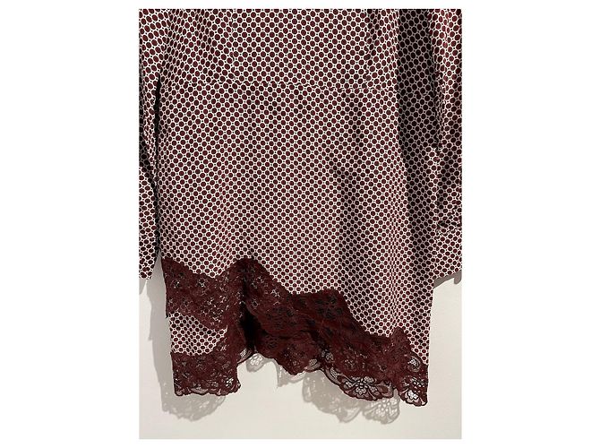 Stella Mc Cartney STELLA MCCARTNEY Kleid T.IT 40 Seide Bordeaux - Ansicht 3