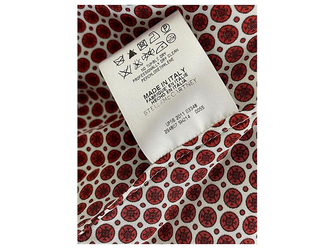 Stella Mc Cartney STELLA MCCARTNEY Kleid T.IT 40 Seide Bordeaux - Ansicht 6