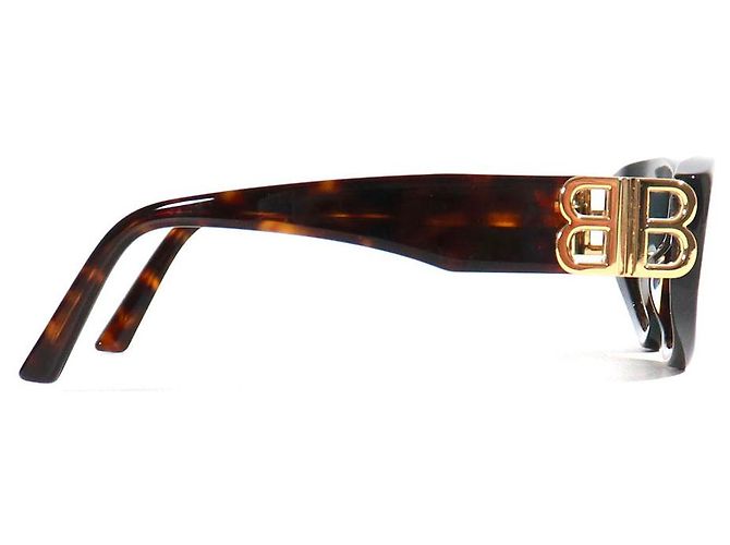 BALENCIAGA - Gafas de sol de plástico carey BB Castaño - vista 3