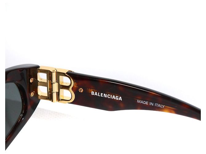 BALENCIAGA - Gafas de sol de plástico carey BB Castaño - vista 6
