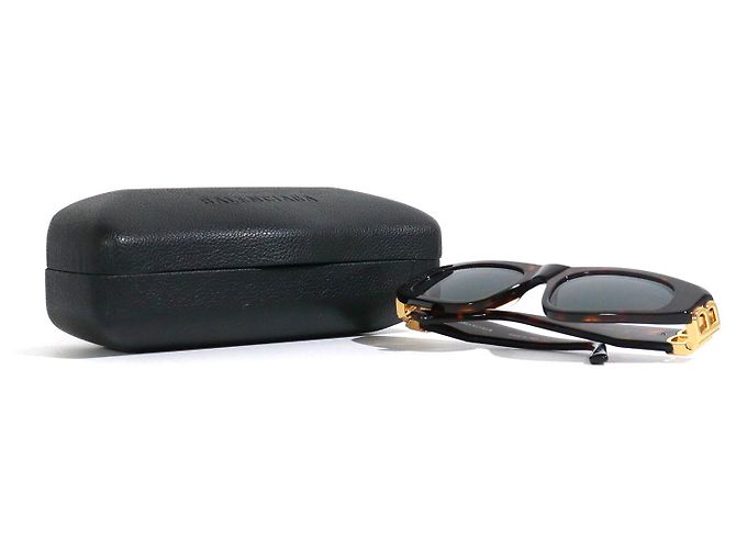 BALENCIAGA - Gafas de sol de plástico carey BB Castaño - vista 7