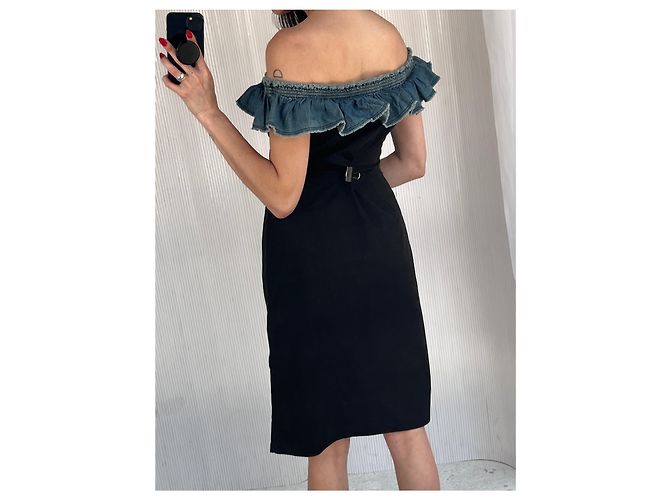 Vestido Moschino de algodón y denim - vista 5