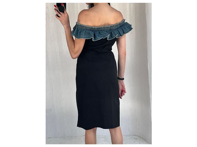 Vestido Moschino de algodón y denim - vista 6