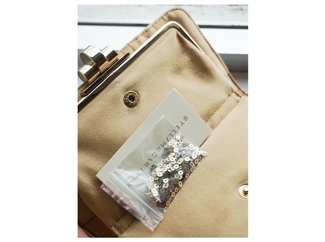 Stella Mc Cartney Cartera de Lentejuelas Beige - vista 2