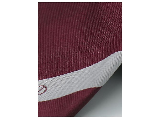 Corbata Alfred Dunhill de seda granate Roja - vista 2