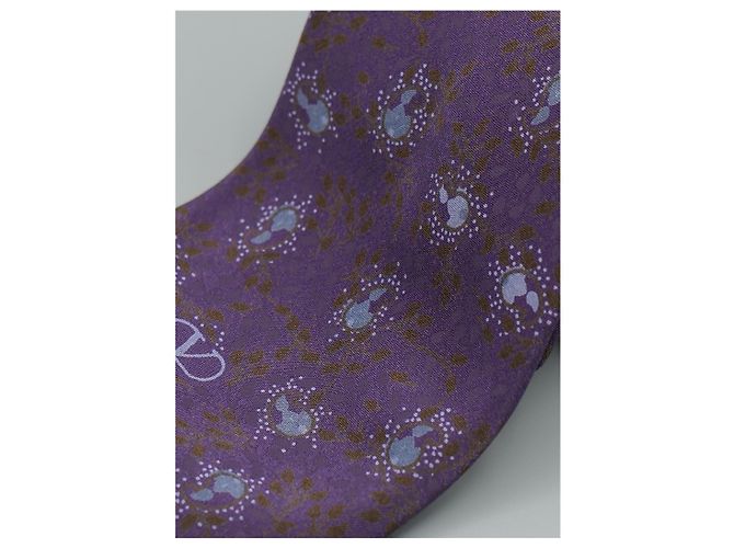 Valentino Garavani Corbata Morada con Design Porpora - vista 2