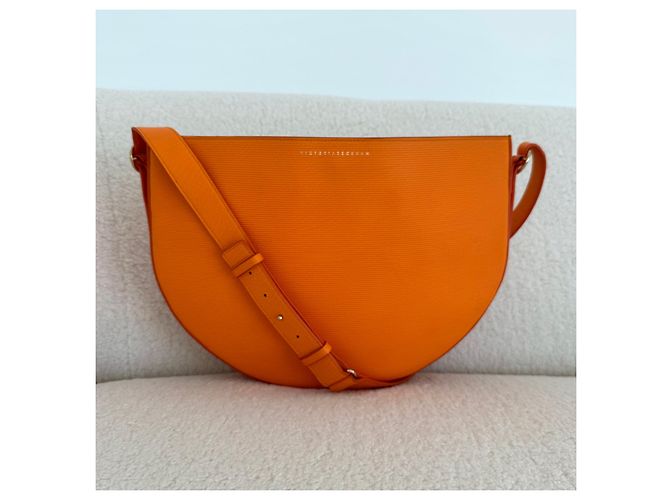 Borsa a mezzaluna di Victoria Beckham Arancione - vista 11