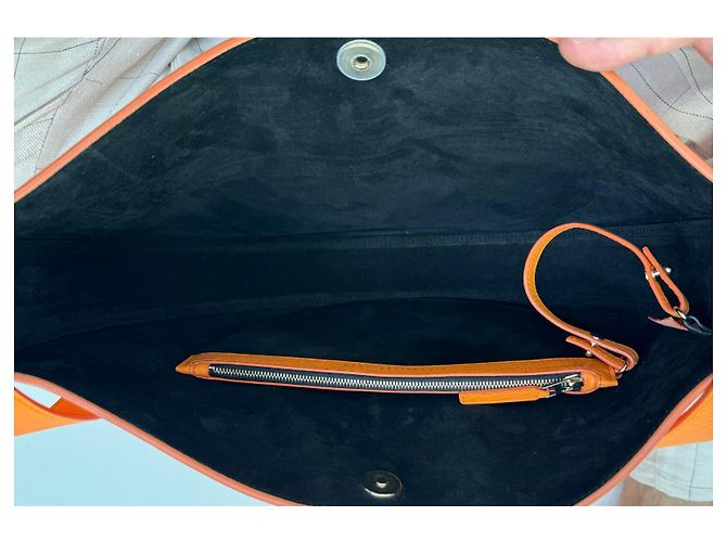 Borsa a mezzaluna di Victoria Beckham Arancione - vista 14
