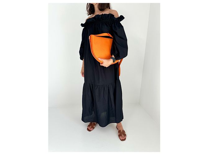 Borsa a mezzaluna di Victoria Beckham Arancione - vista 5