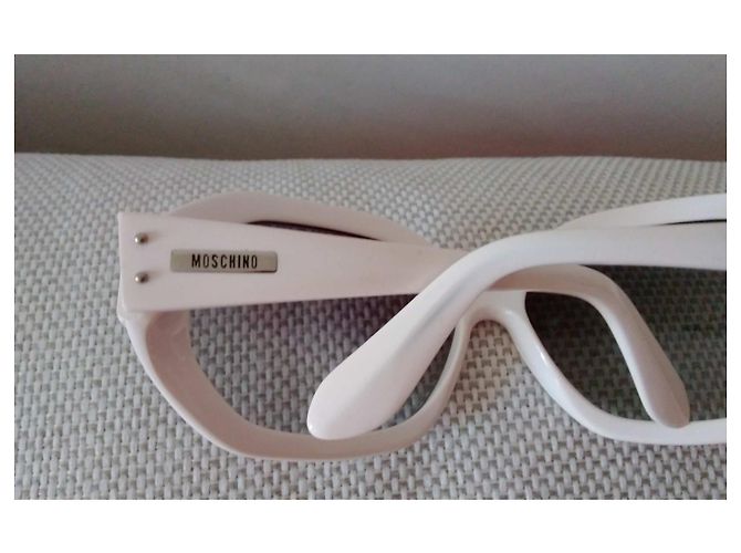 Gafas Moschino Oversize de Acetato Crema Crudo - vista 8