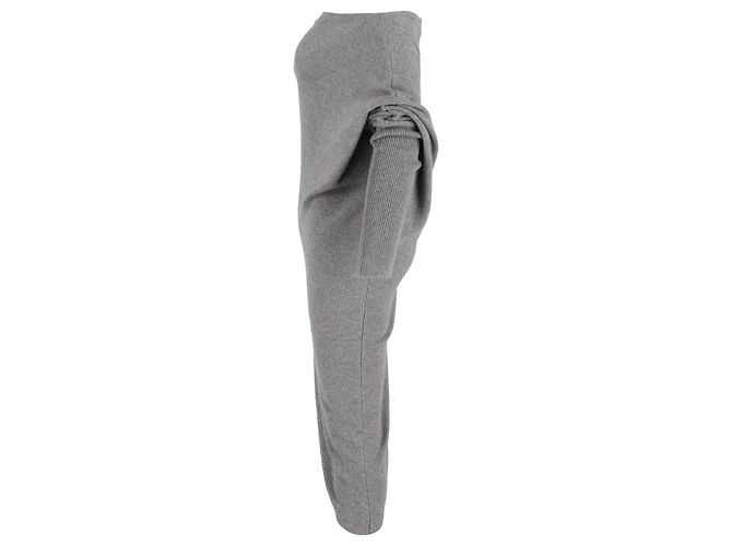 Abito con spalle scoperte Tom Ford in cashmere grigio - vista 2