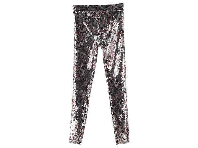 Isabel Marant Odizo Paillettenhose aus silbernem Polyester Metallisch - Ansicht 2