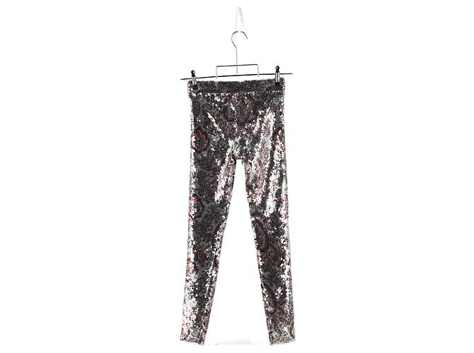 Isabel Marant Odizo Paillettenhose aus silbernem Polyester Metallisch - Ansicht 5