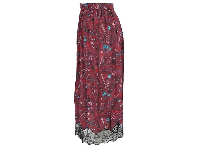 Gonna Zadig & Voltaire Joslin Psyche in viscosa rossa - vista 3