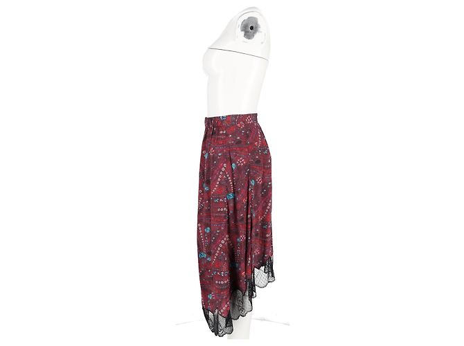 Gonna Zadig & Voltaire Joslin Psyche in viscosa rossa - vista 4