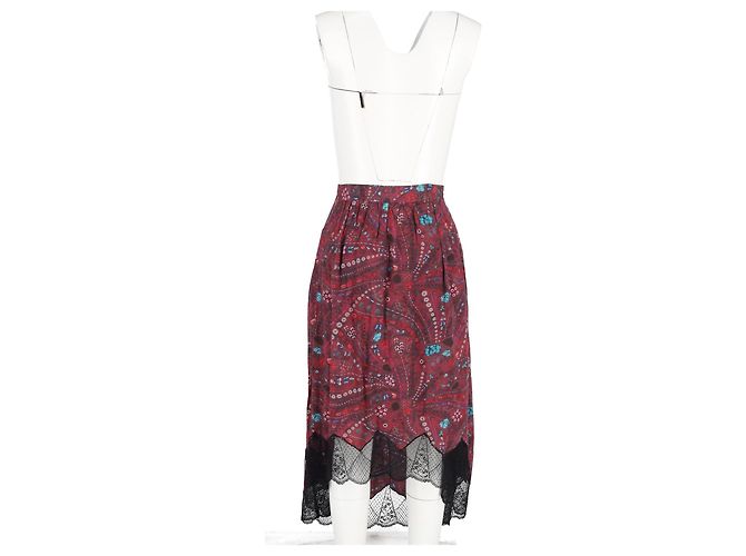 Gonna Zadig & Voltaire Joslin Psyche in viscosa rossa - vista 6