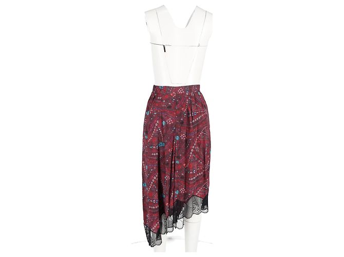 Gonna Zadig & Voltaire Joslin Psyche in viscosa rossa - vista 9