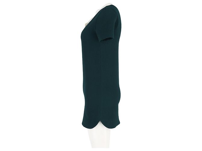 Sandro Paris Raquel Dress in Green Polyester - view 5