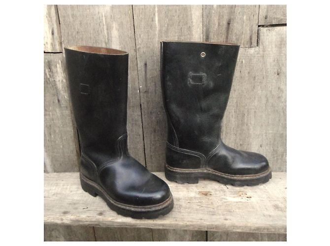 Paraboot Firefighter Boots Black Leather - view 2