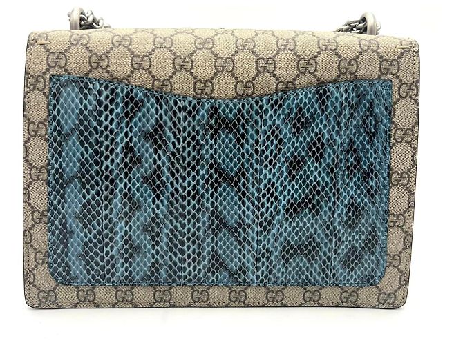 Borsa Gucci Dionysus in cristallo e pelle di serpente Marrone - vista 2