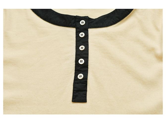 Top Gucci in cashmere crema a maniche corte M Beige - vista 8