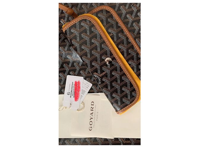 Borsa Goyard Anjou GM Pelle Reversibile Nero Marrone Marrone chiaro - vista 7