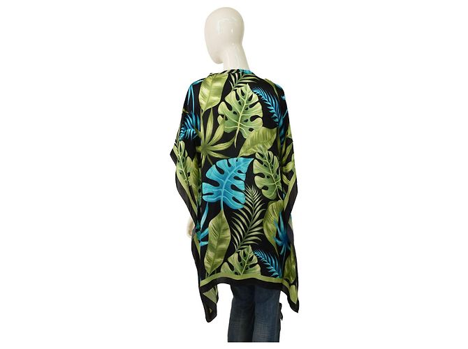 Autre Marque MC2 Saint Barth Mehrfarbige Seiden Tunika Bluse mit Blumenmuster Mehrfarben - Ansicht 2