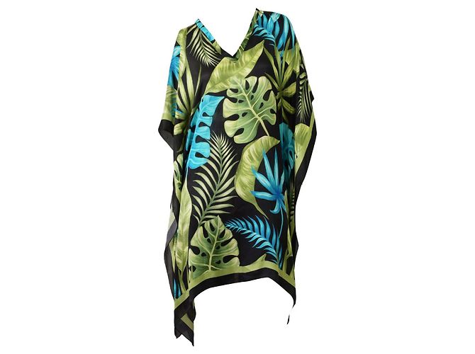 Autre Marque MC2 Saint Barth Mehrfarbige Seiden Tunika Bluse mit Blumenmuster Mehrfarben - Ansicht 3
