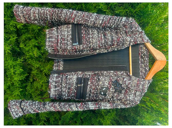 Karl Lagerfeld Jacke Dunkelrot Viskose Bordeaux - Ansicht 2