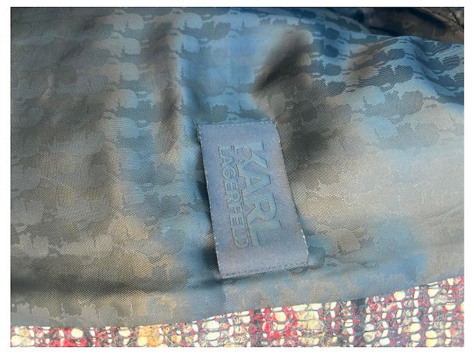 Karl Lagerfeld Jacke Dunkelrot Viskose Bordeaux - Ansicht 4