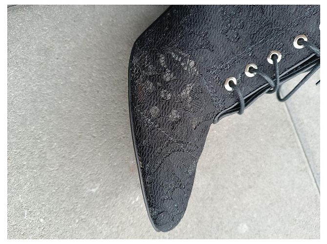 Botines de encaje negro Laurence Dacade - vista 14