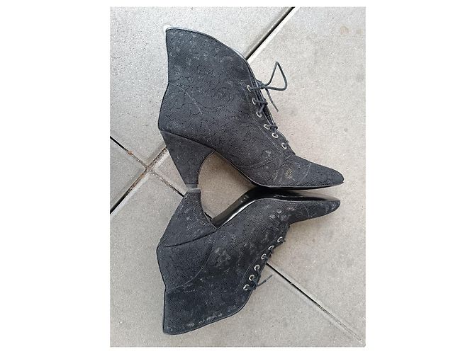 Botines de encaje negro Laurence Dacade - vista 2
