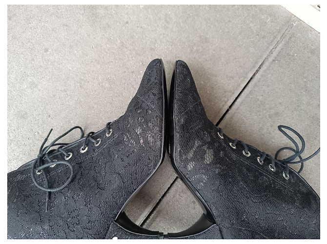 Botines de encaje negro Laurence Dacade - vista 5
