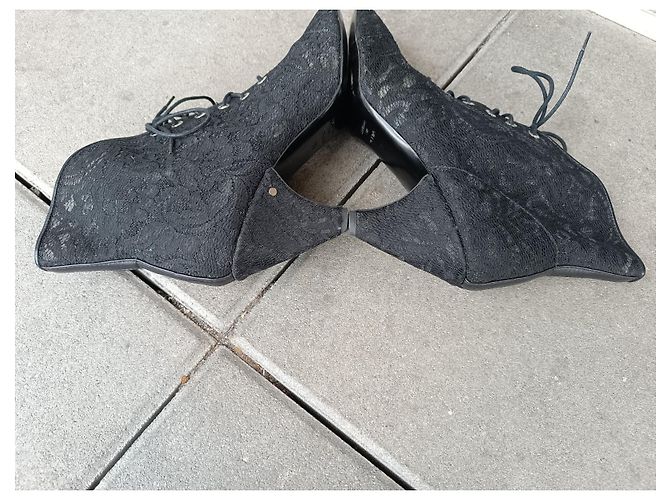 Botines de encaje negro Laurence Dacade - vista 6