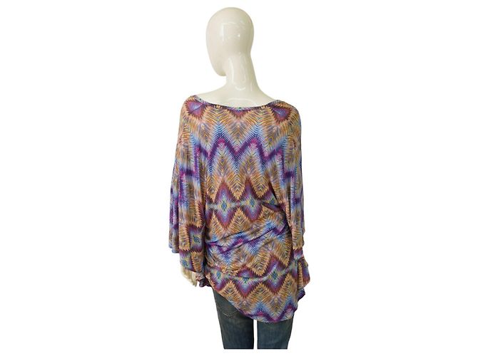 Blusa Tunica Melissa Odabash in Modal Geometrico Multicolore - vista 2