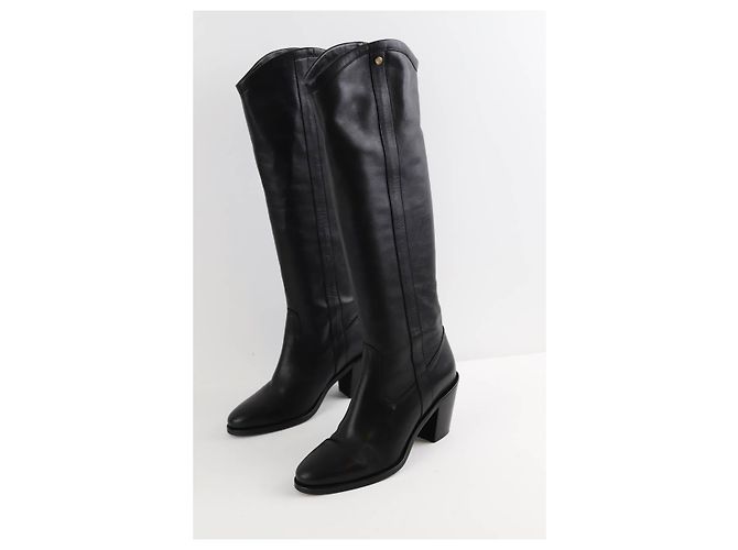 Claudie Pierlot Botas de cuero - vista 4