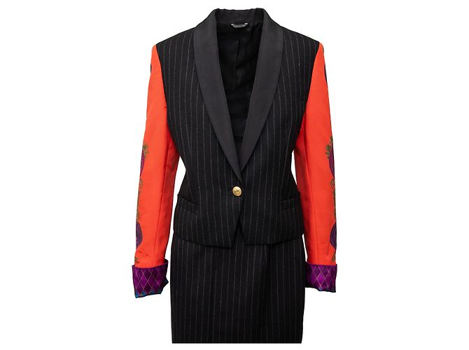 Completo gonna e giacca vintage di Gianni Versace Multicolore - vista 3