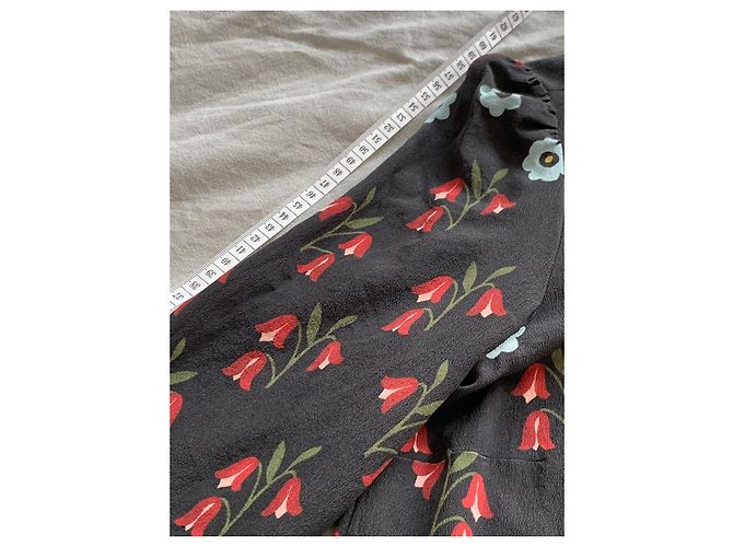 Red Valentino Kleid aus schwarzer Seide - Ansicht 4