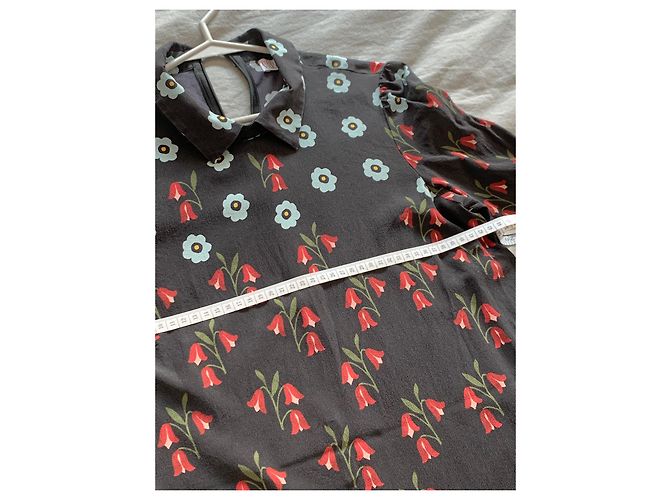 Red Valentino Kleid aus schwarzer Seide - Ansicht 5