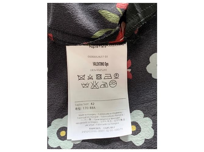 Red Valentino Kleid aus schwarzer Seide - Ansicht 6