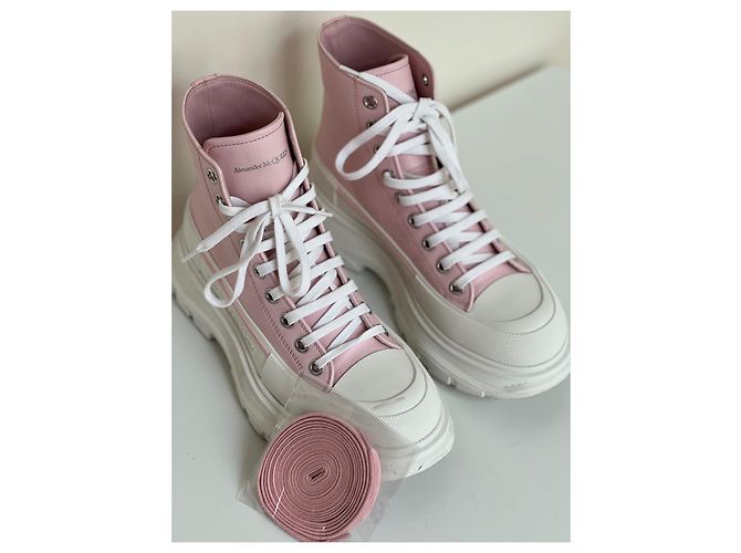 Alexander McQueen Ledersneaker, rosa Pink - Ansicht 2
