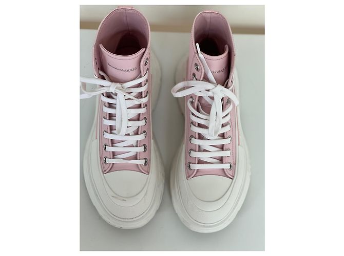 Alexander McQueen Ledersneaker, rosa Pink - Ansicht 4