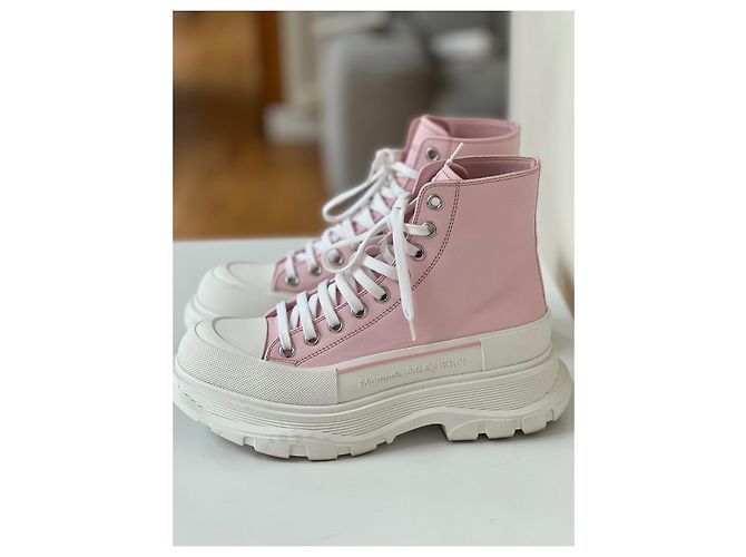 Alexander McQueen Ledersneaker, rosa Pink - Ansicht 5