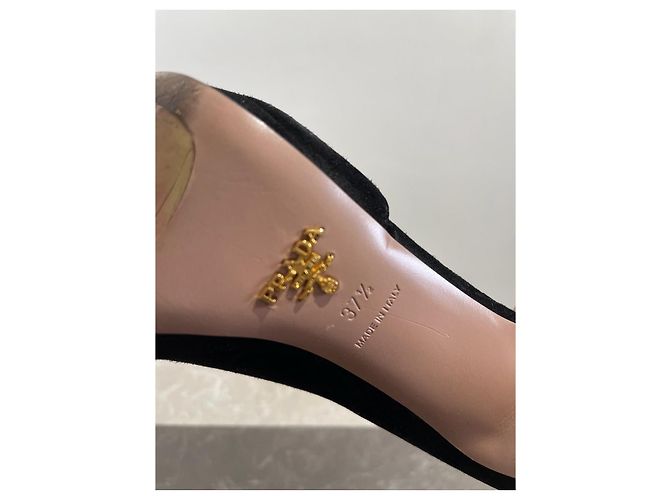 PRADA Botas de tobillo T.EU 37.5 Ante Negro - vista 5
