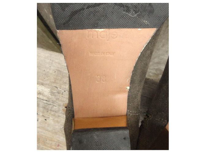 Stivaletti Maje in scamosciato kaki Cachi - vista 7