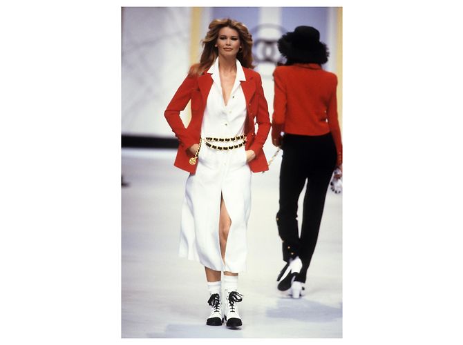 Cambon Chanel Colección de pasarela de 1993 Roja - vista 2