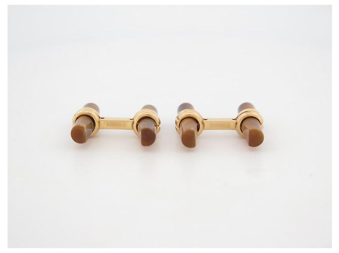 BOUTONS DE MANCHETTES BOUCHERON EN OR 18K 15GR 19 BATONNETS FAISCEAUX CUFFLINKS - vue 11