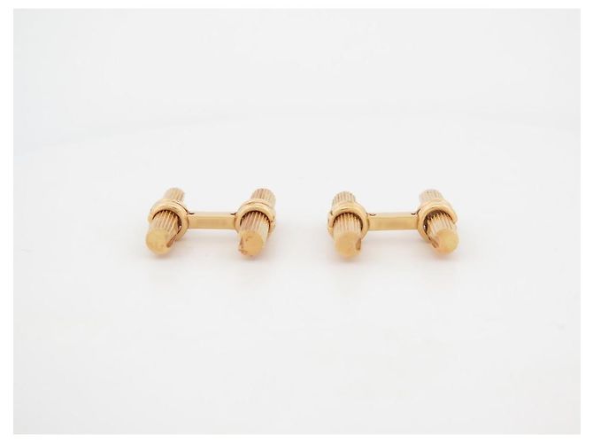 BOUTONS DE MANCHETTES BOUCHERON EN OR 18K 15GR 19 BATONNETS FAISCEAUX CUFFLINKS - vue 17